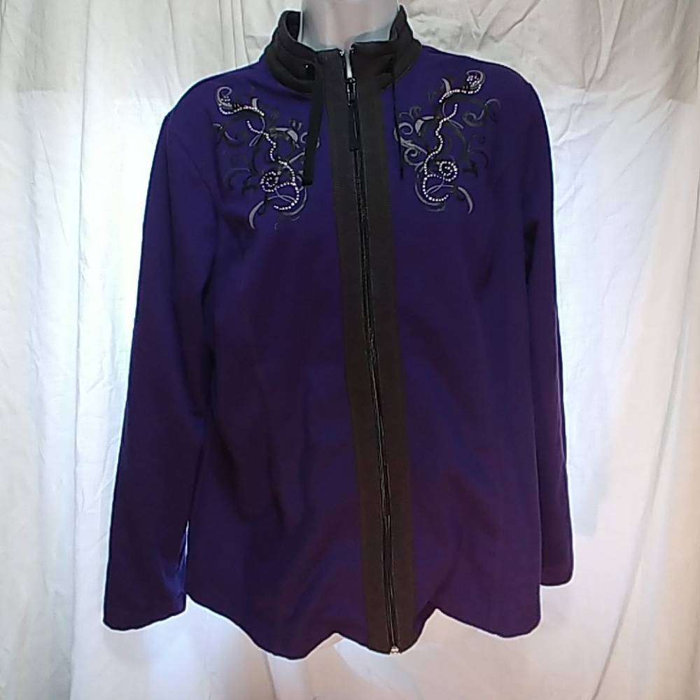 Chico's sweatshirt zip up size 2 medium